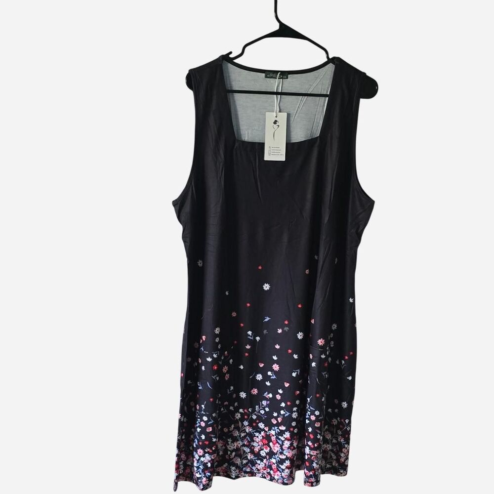 Cute Floral Sundress with Two Front Pockets Comfortable NWT Size XXL